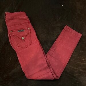 Hudson Jeans Women's Skinny Jeans in Red